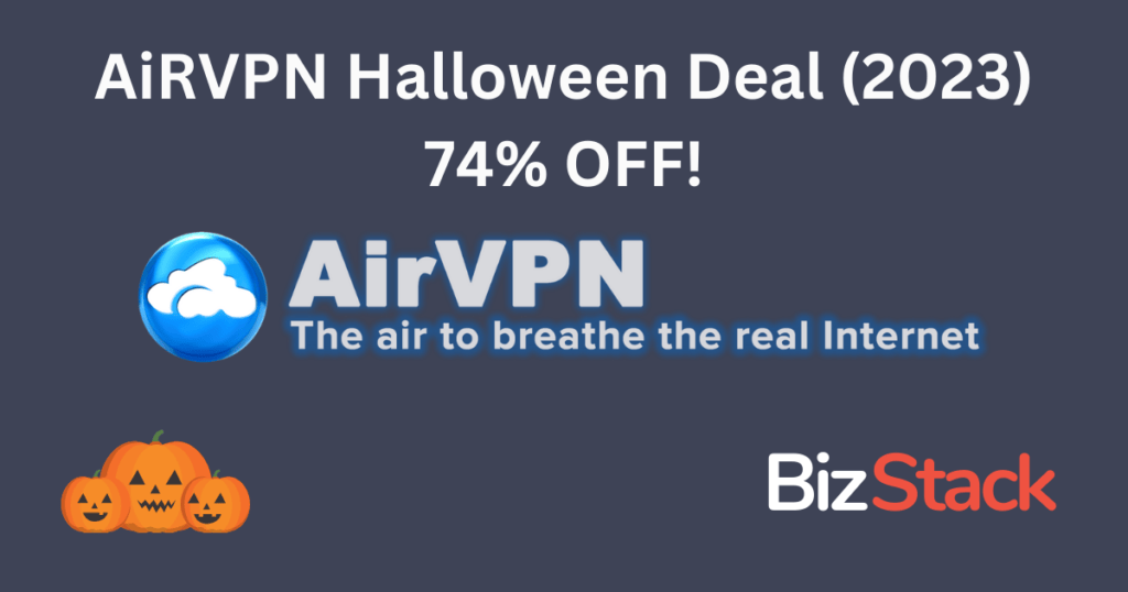 Spooky Savings: Get ready for the AirVPN Halloween Deal 2019! Enjoy a thrilling discount of 75% off and secure your online presence with AirVPN.
