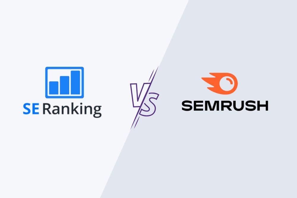 Comparison between SEMrush and SE Ranking.