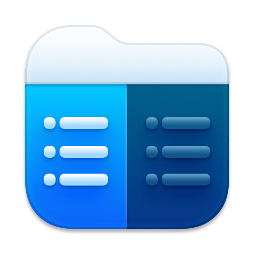 A folder icon with a blue background is presented here.