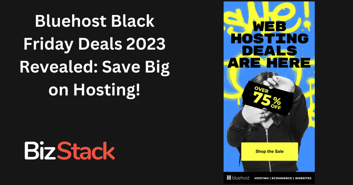 Bluehost Black Friday Deals 2023