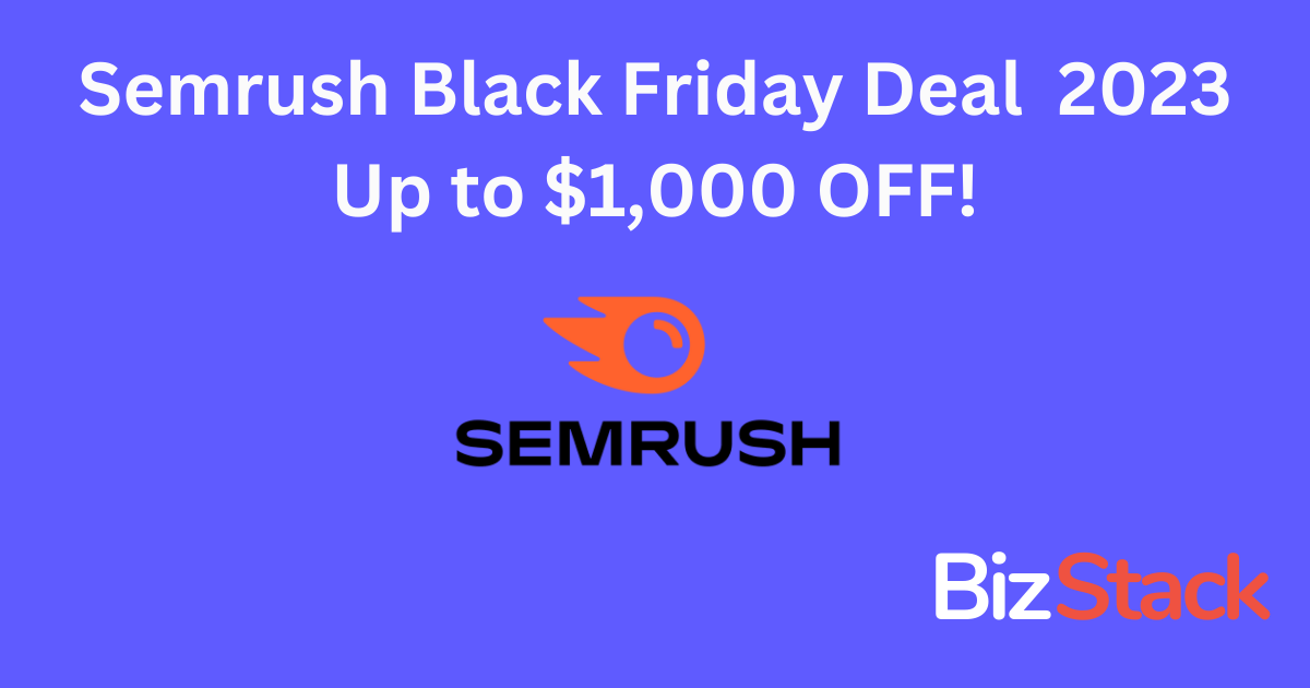 Get ready for the biggest Semrush Black Friday deal of 2023! With this exclusive offer, you can save up to $1000 off on all Semrush products. Don't miss out on