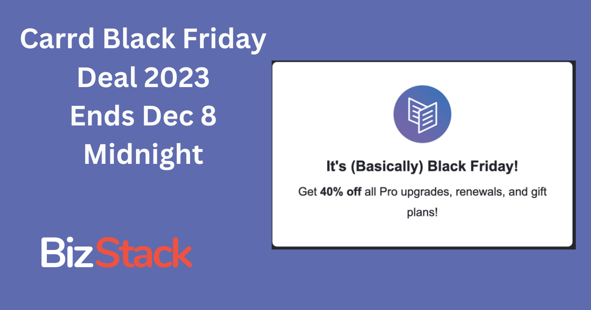 Carrd Black Friday 2024 Extended Deal: Unlock 40% Off on Pro Plans Now!