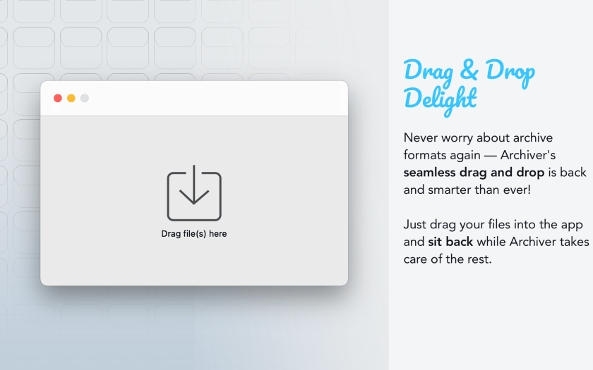 Archiver Compressing Files