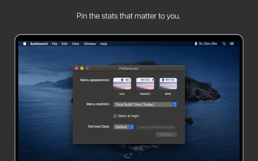 Buildwatch Screenshot: Statistical Graphs