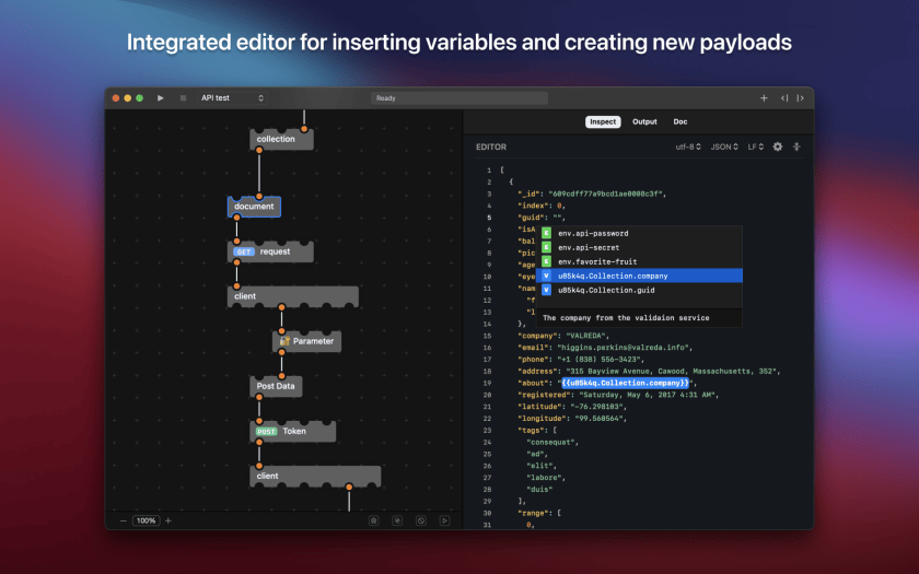 Auxl Screenshot - Console-Style Output