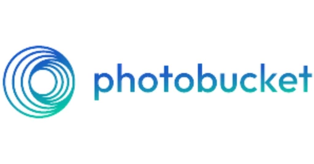 The Photobucket logo features a circular blue design on the left, perfectly complementing the sleek lowercase word "photobucket" on the right. It's a standout among Imgur alternatives for those seeking a fresh and reliable platform.
