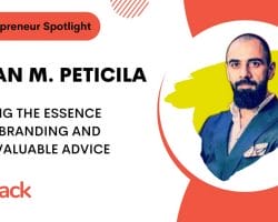 BizStack Solopreneur Spotlight interview with Adrian M. Peticila, highlighting his expertise in true branding and offering unparalleled advice