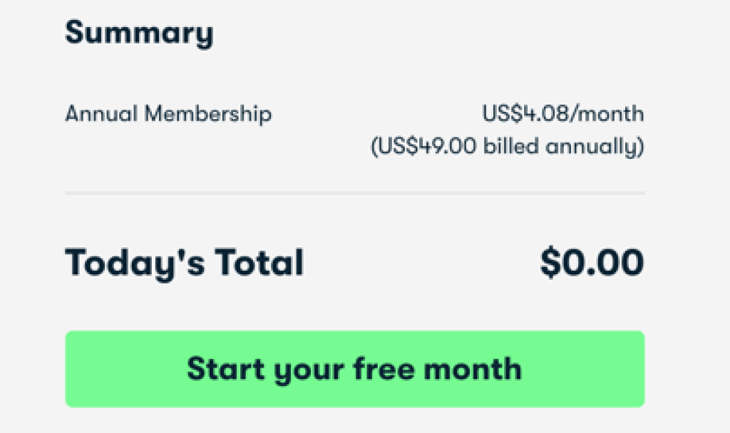 Skillshare personal account annual membership fee
